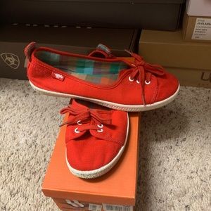 Red Canvas Sneakers
